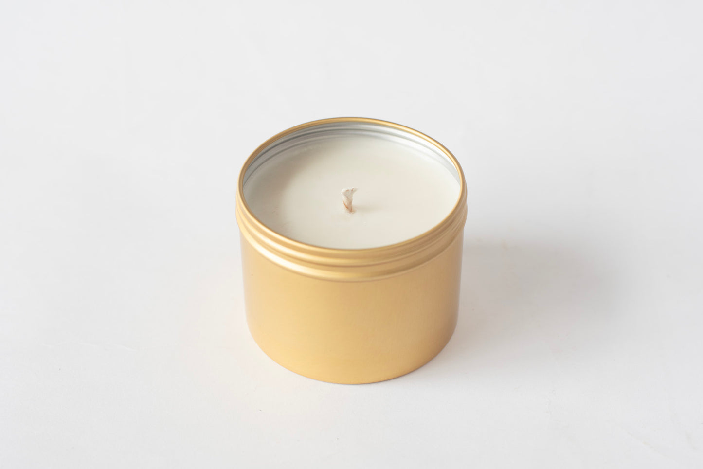 Hidden Message Candle in Gold Tin