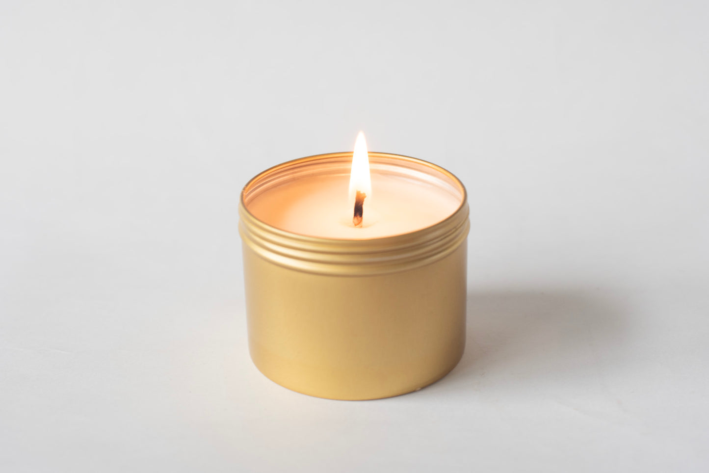 Hidden Message Candle in Gold Tin