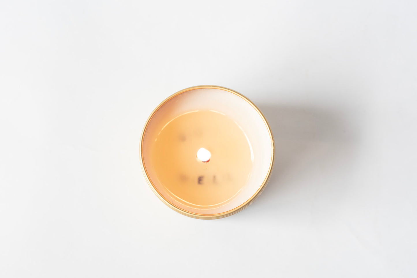 Hidden Message Candle in Gold Tin
